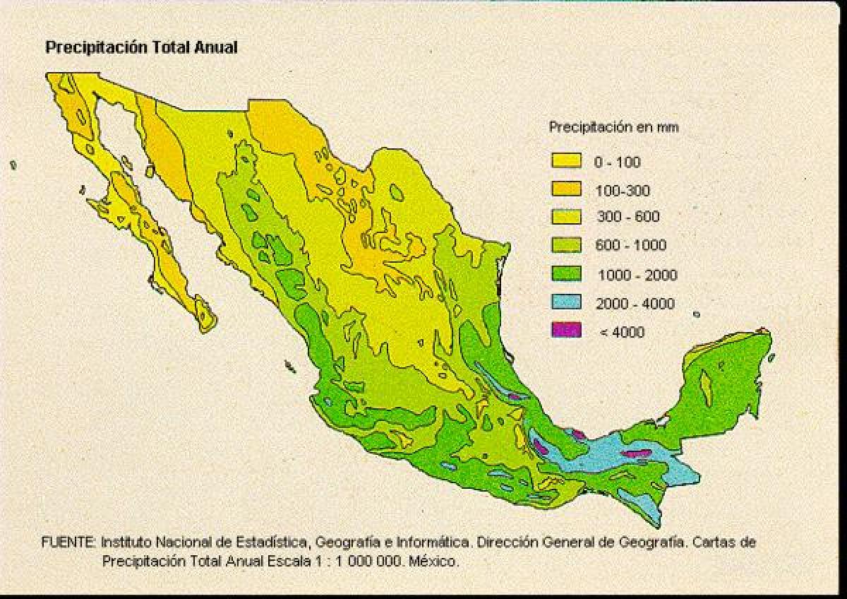 временске карте за Мексика