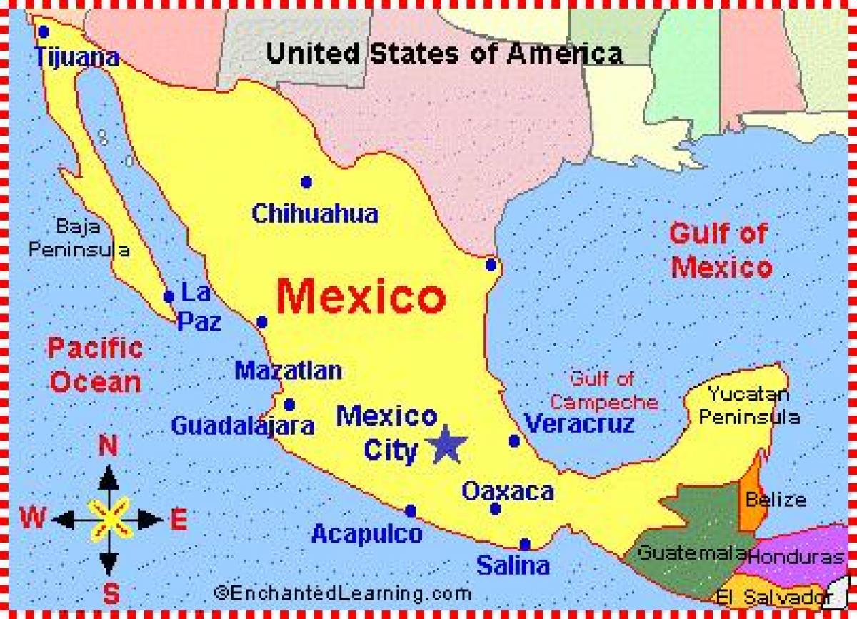 мапа Мексика