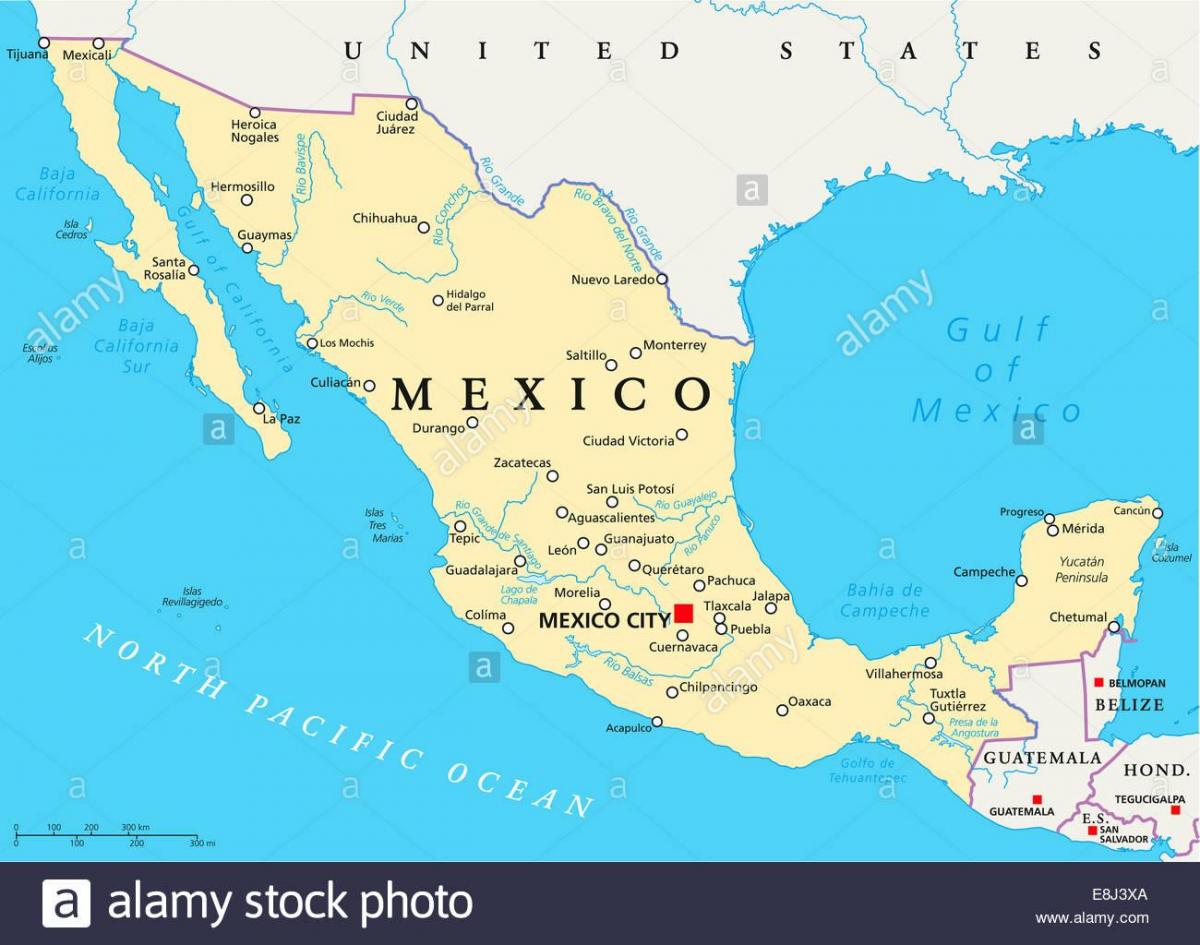 Мексико мапи града