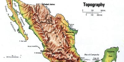 Мексико топографске карте