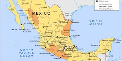 Време у Мексику мапи